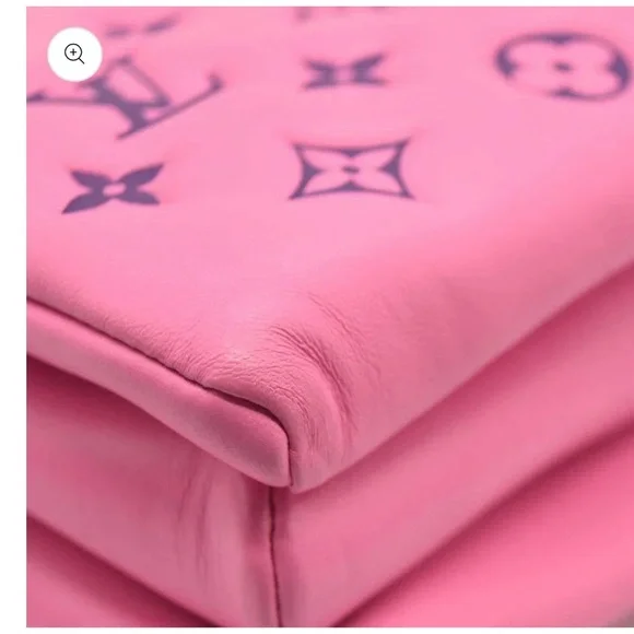 LOUIS VUITTON Lambskin Embossed Monogram Vuittamins Coussin PM Rose Violet - Picture 9 of 15